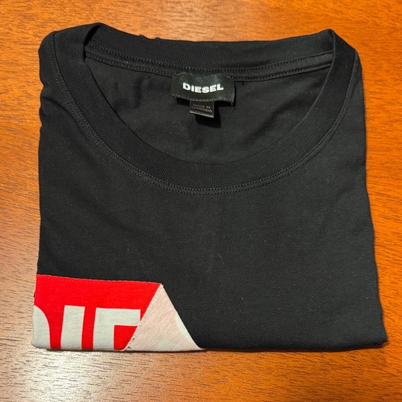 Diesel Other - Diesel Black Tee with Red and White Design